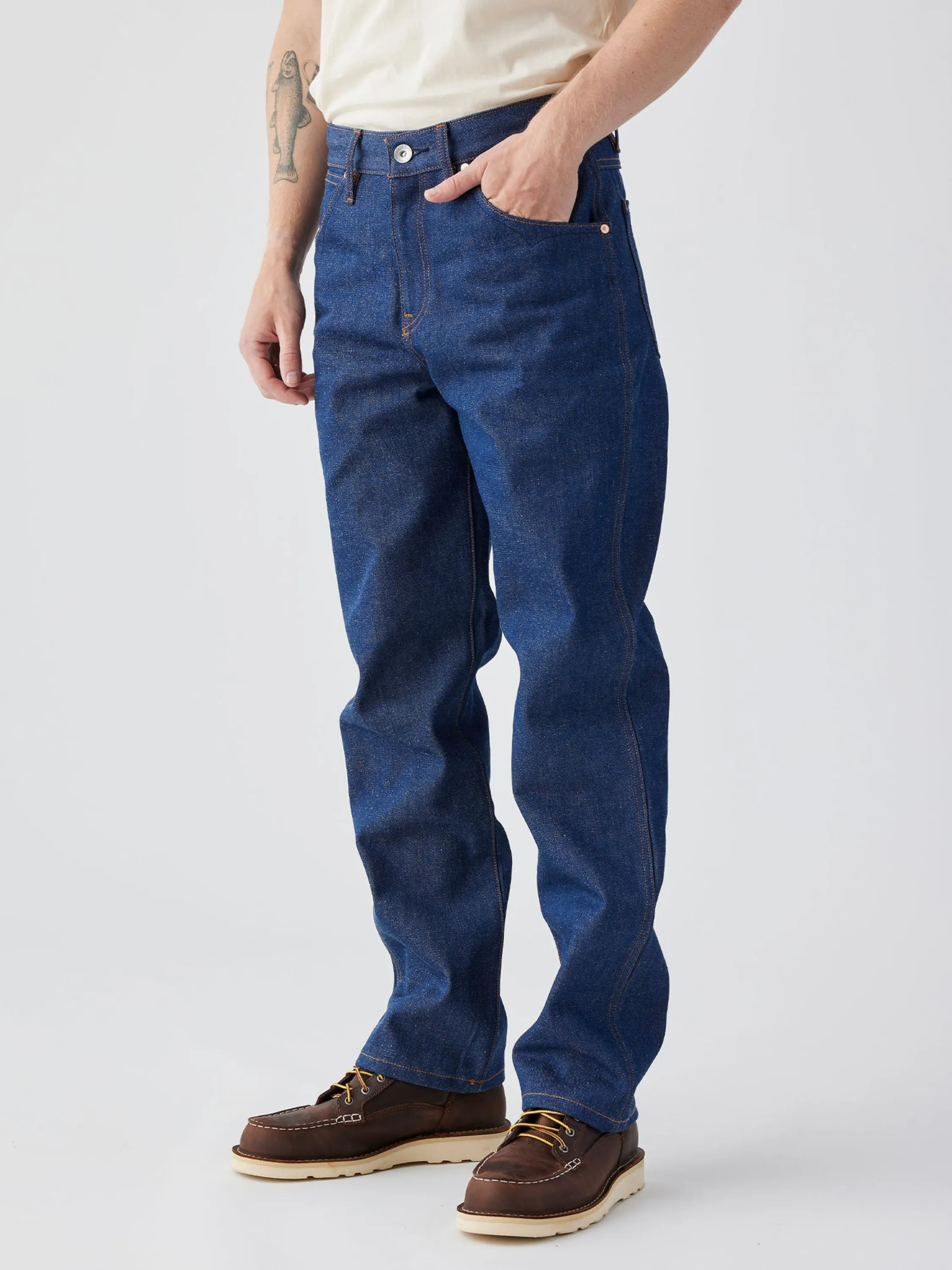 Seager Autry Jean - Raw Indigo