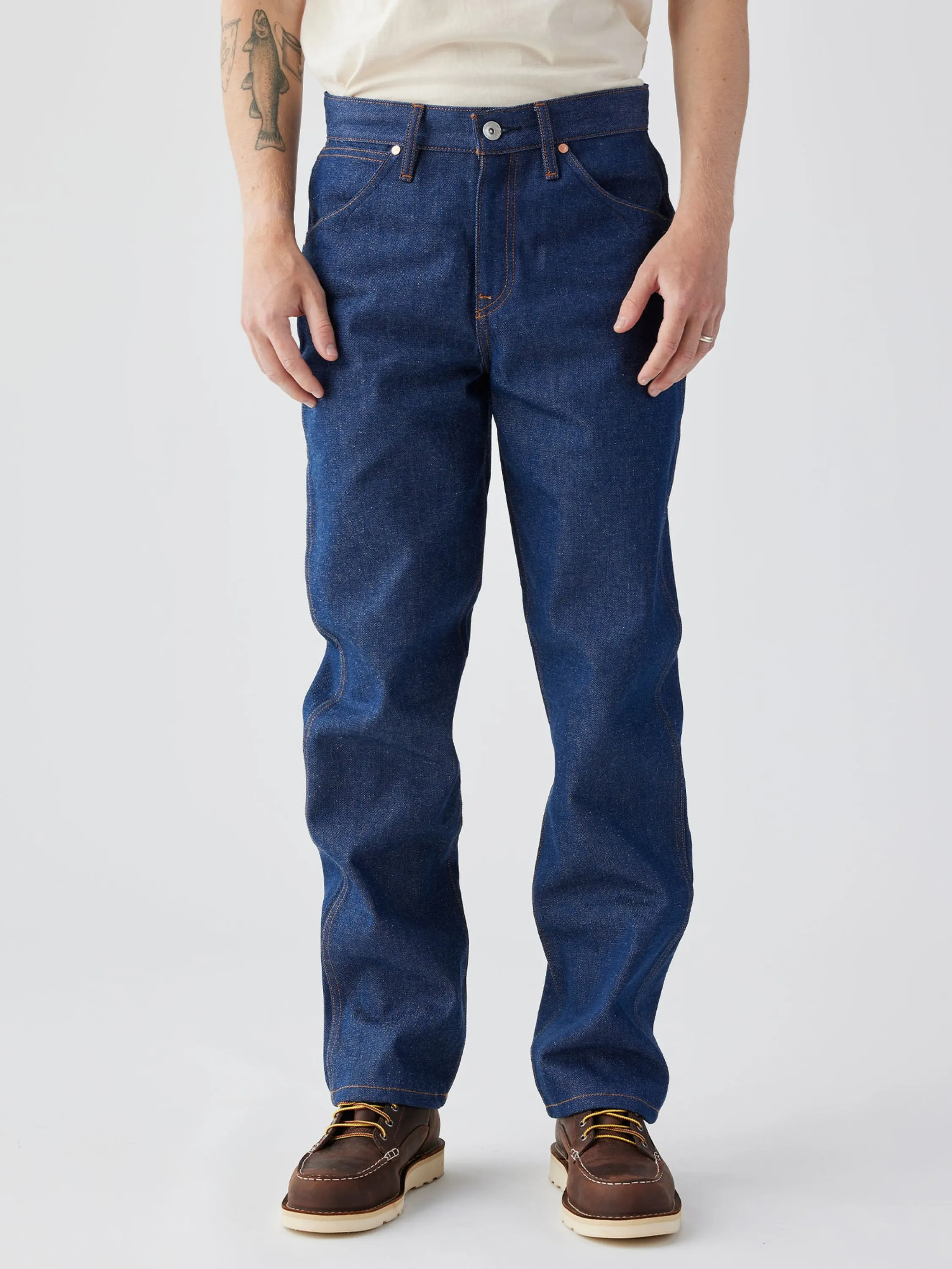 Seager Autry Jean - Raw Indigo
