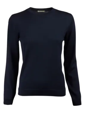 SIGNE MERINO CREWNECK SWEATER Marine
