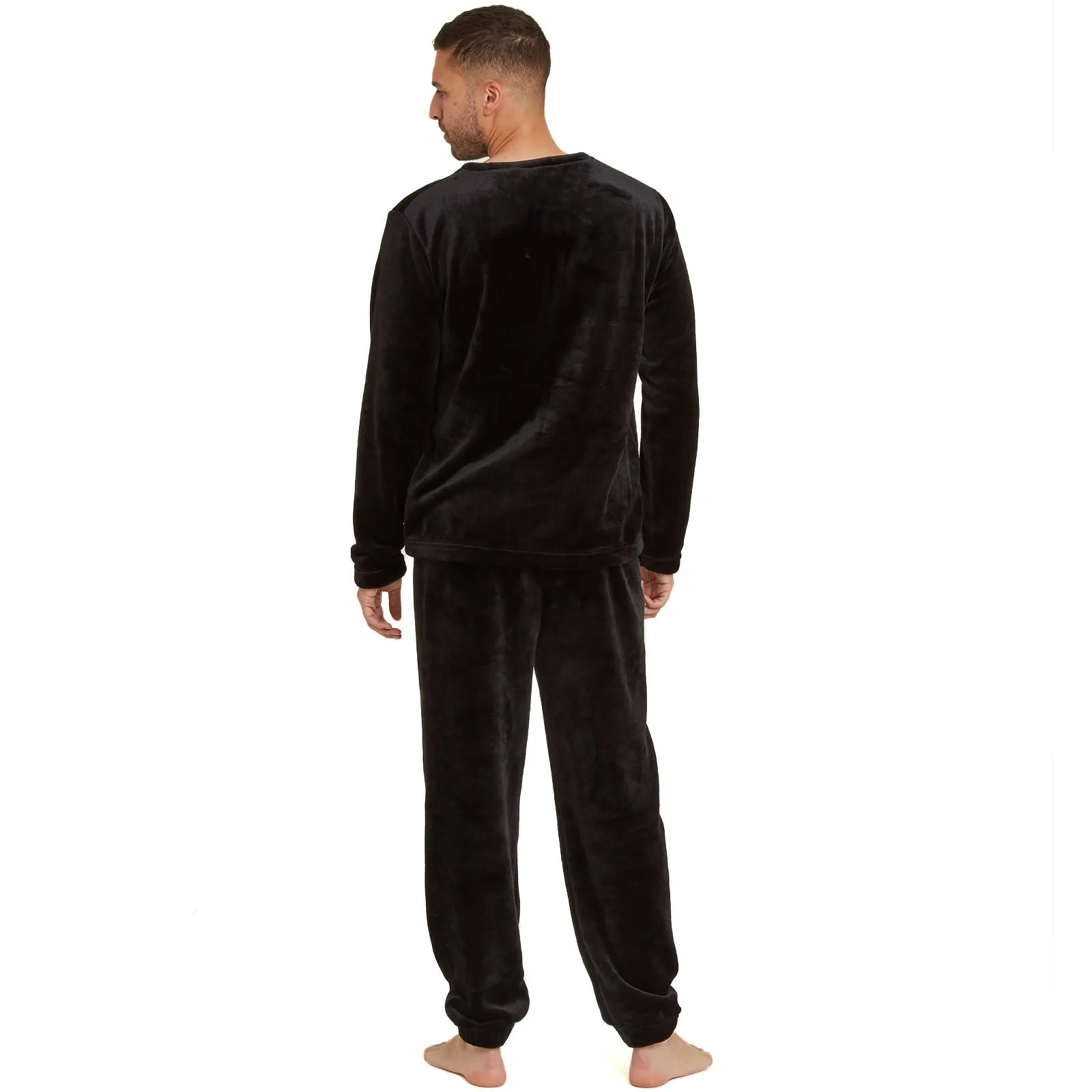 Snuggaroo Mens Soft Fleece Crew Neck Loungewear Set