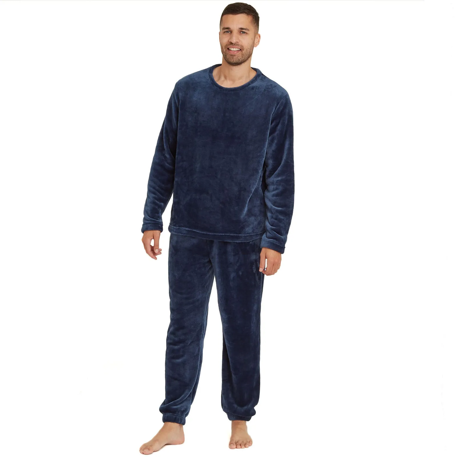 Snuggaroo Mens Soft Fleece Crew Neck Loungewear Set