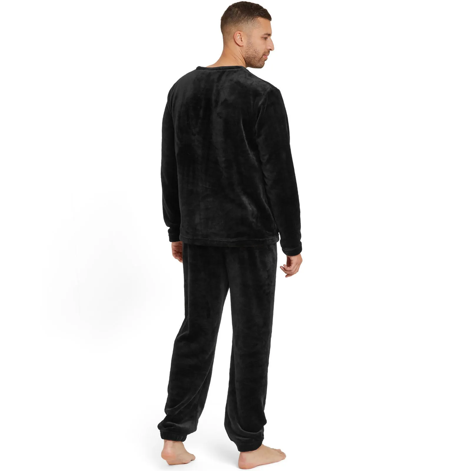 Snuggaroo Mens Soft Fleece Crew Neck Loungewear Set