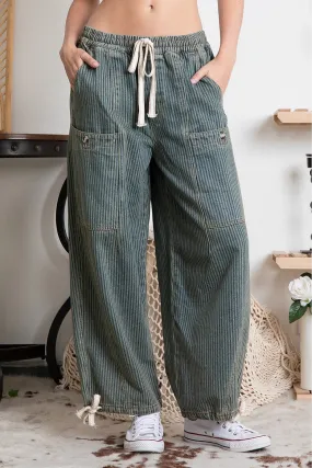 Stripe String Denim Pants #555