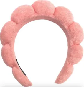 Terry Cloth Spa Headband - Coral