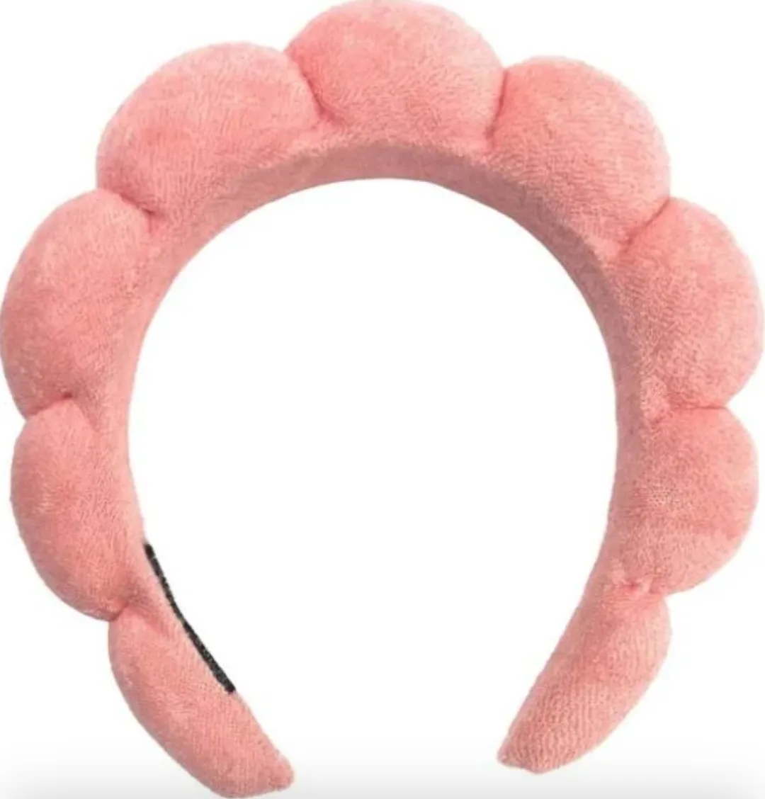 Terry Cloth Spa Headband - Coral