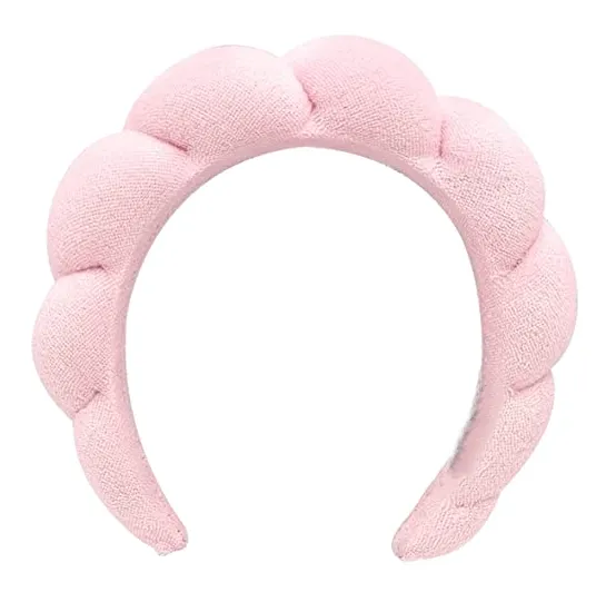 Terry Cloth Spa Headband - Pink