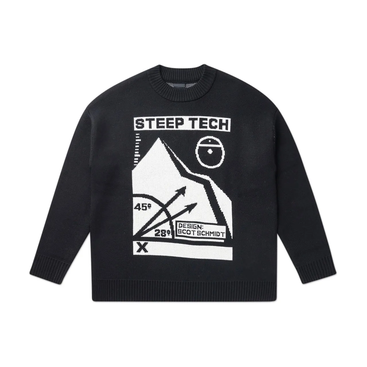 the north face black series steep tech knit top (black)