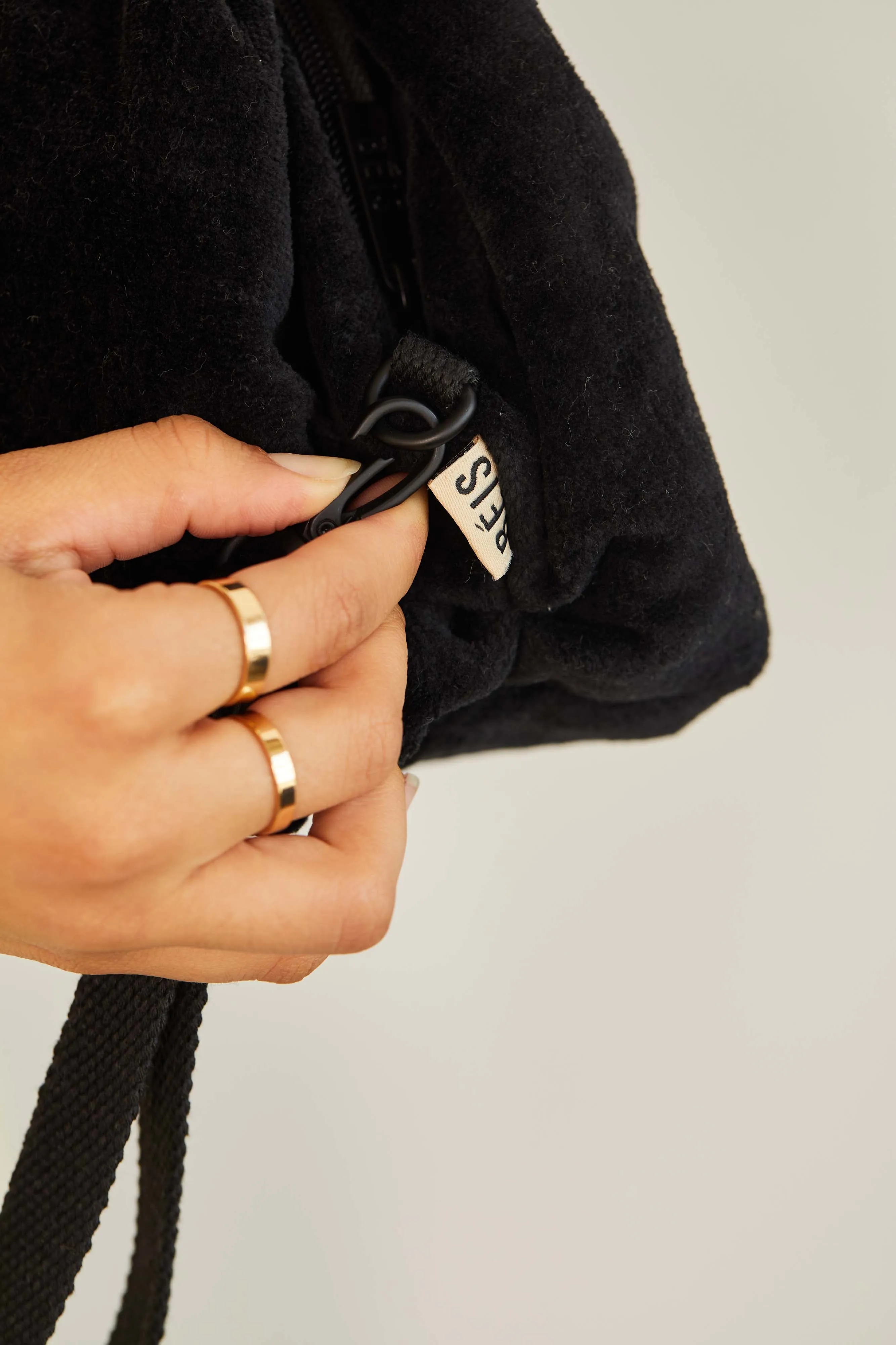 The Terry Cosmetic Clutch in Black
