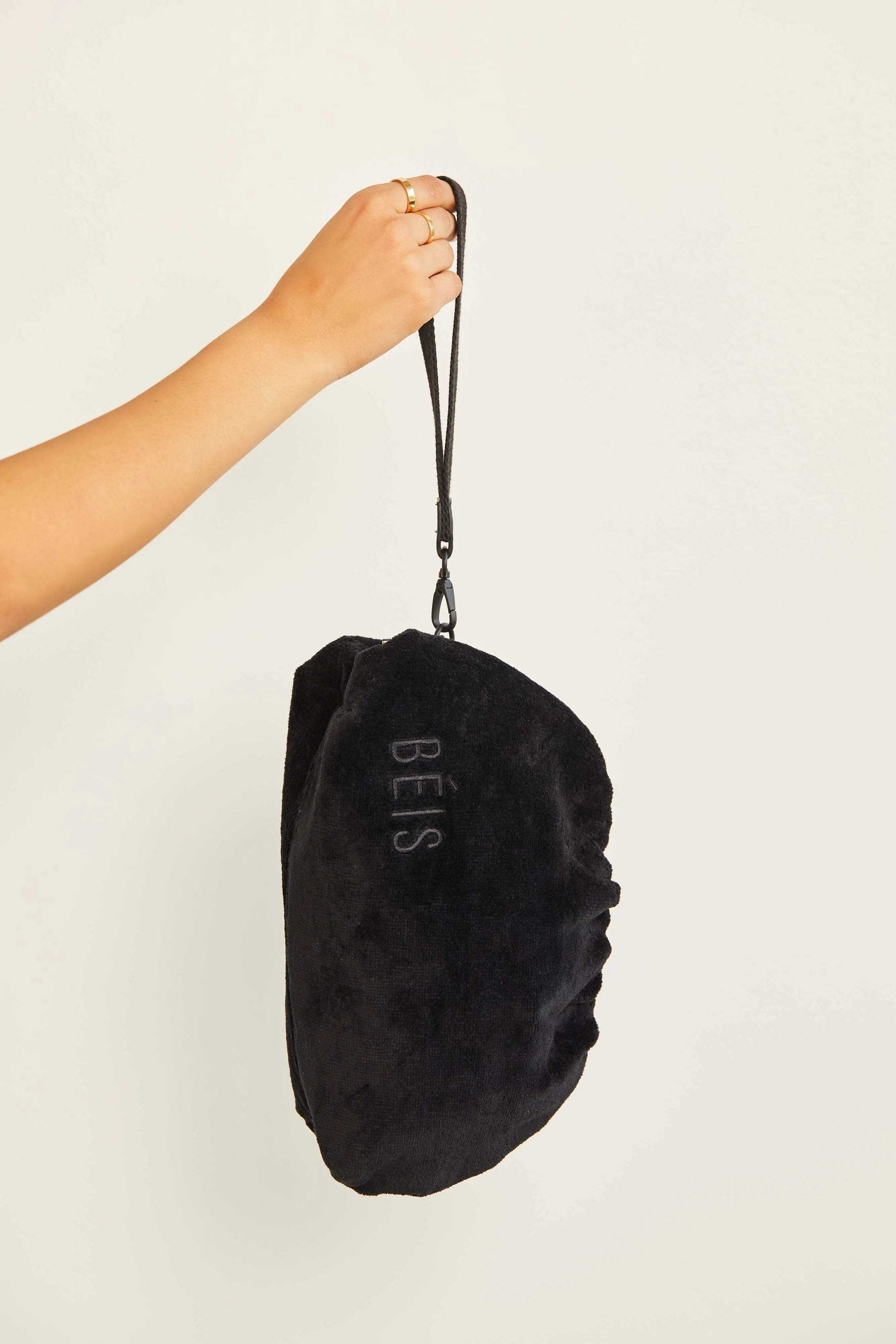The Terry Cosmetic Clutch in Black