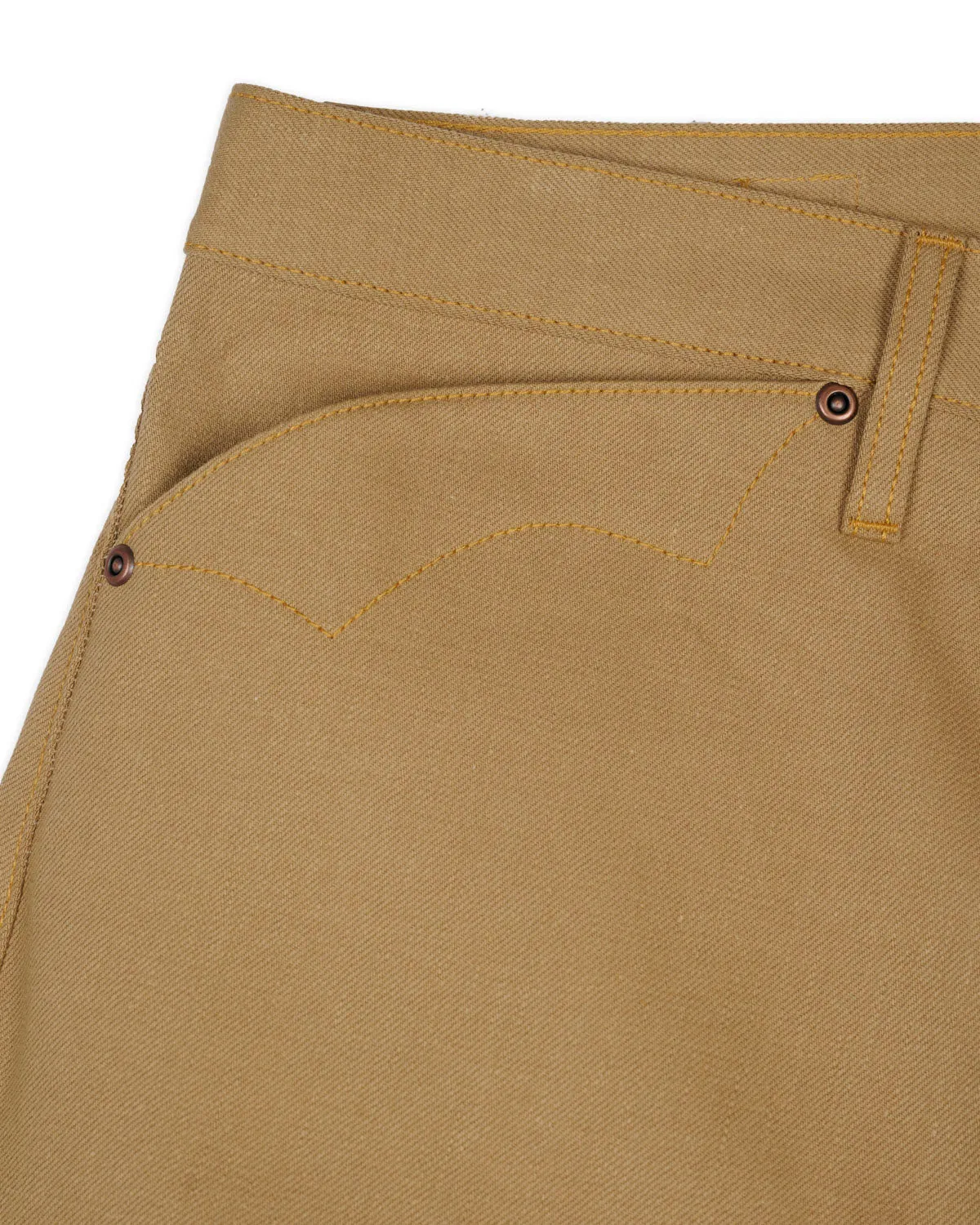 Type 00 13.5oz Selvedge Bull Denim - Tan