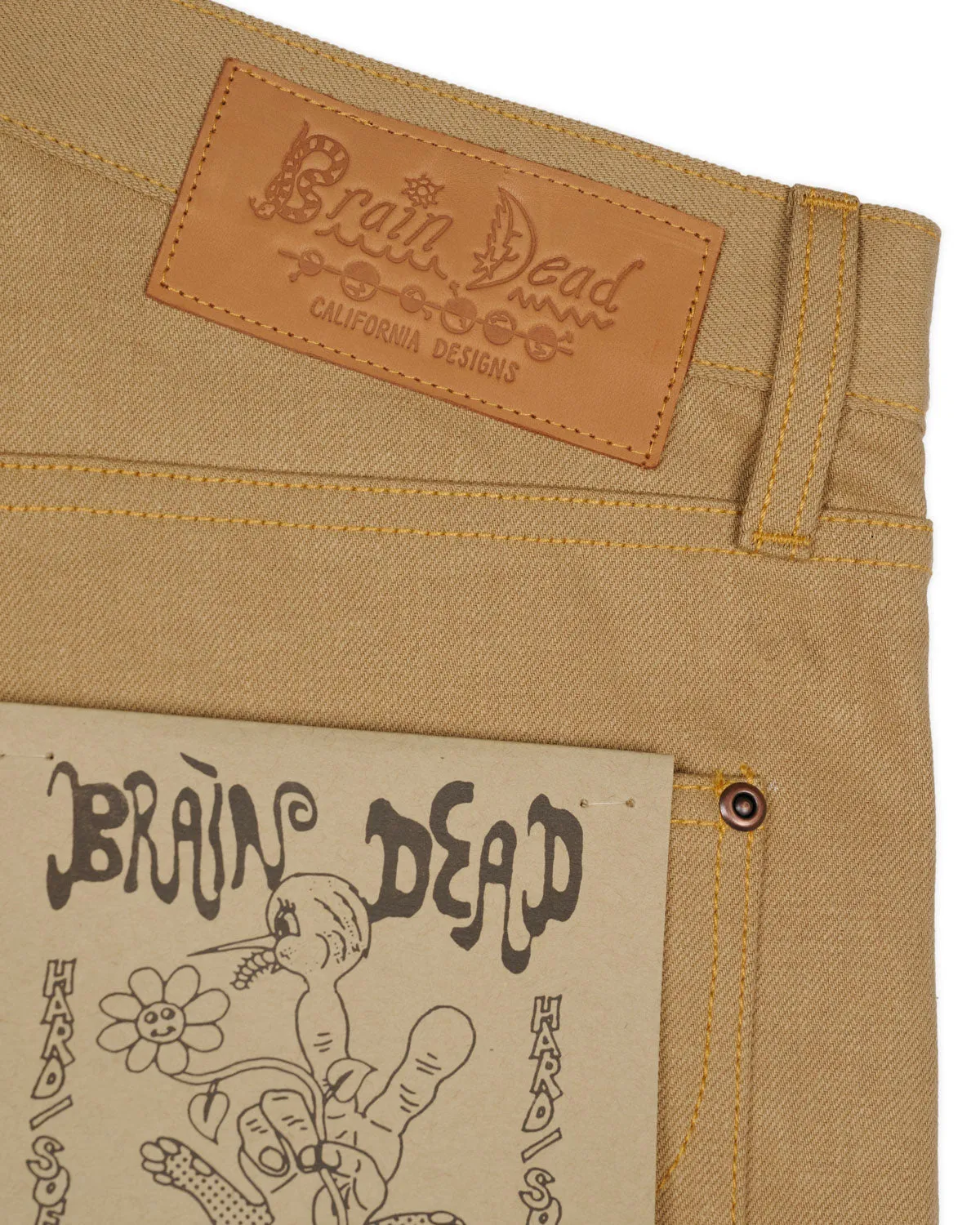Type 00 13.5oz Selvedge Bull Denim - Tan