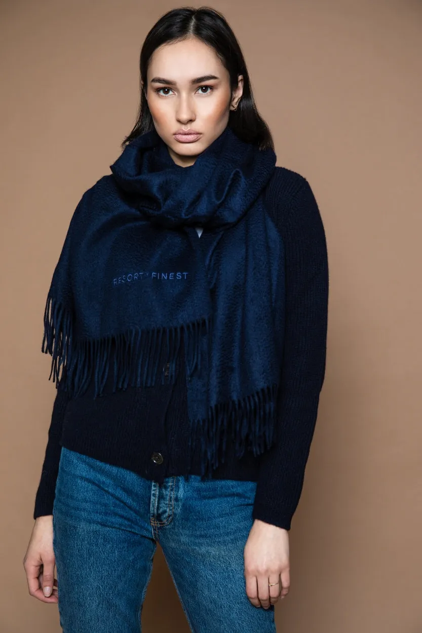 V-neck Cardigan | Cashmere | navy