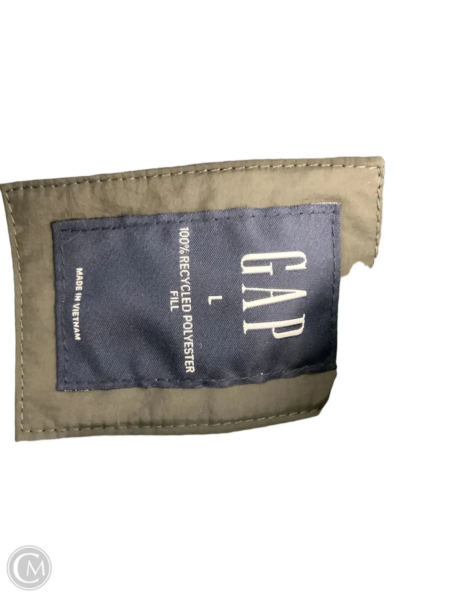 Vest Puffer & Quilted By Gap In Green, Size: L