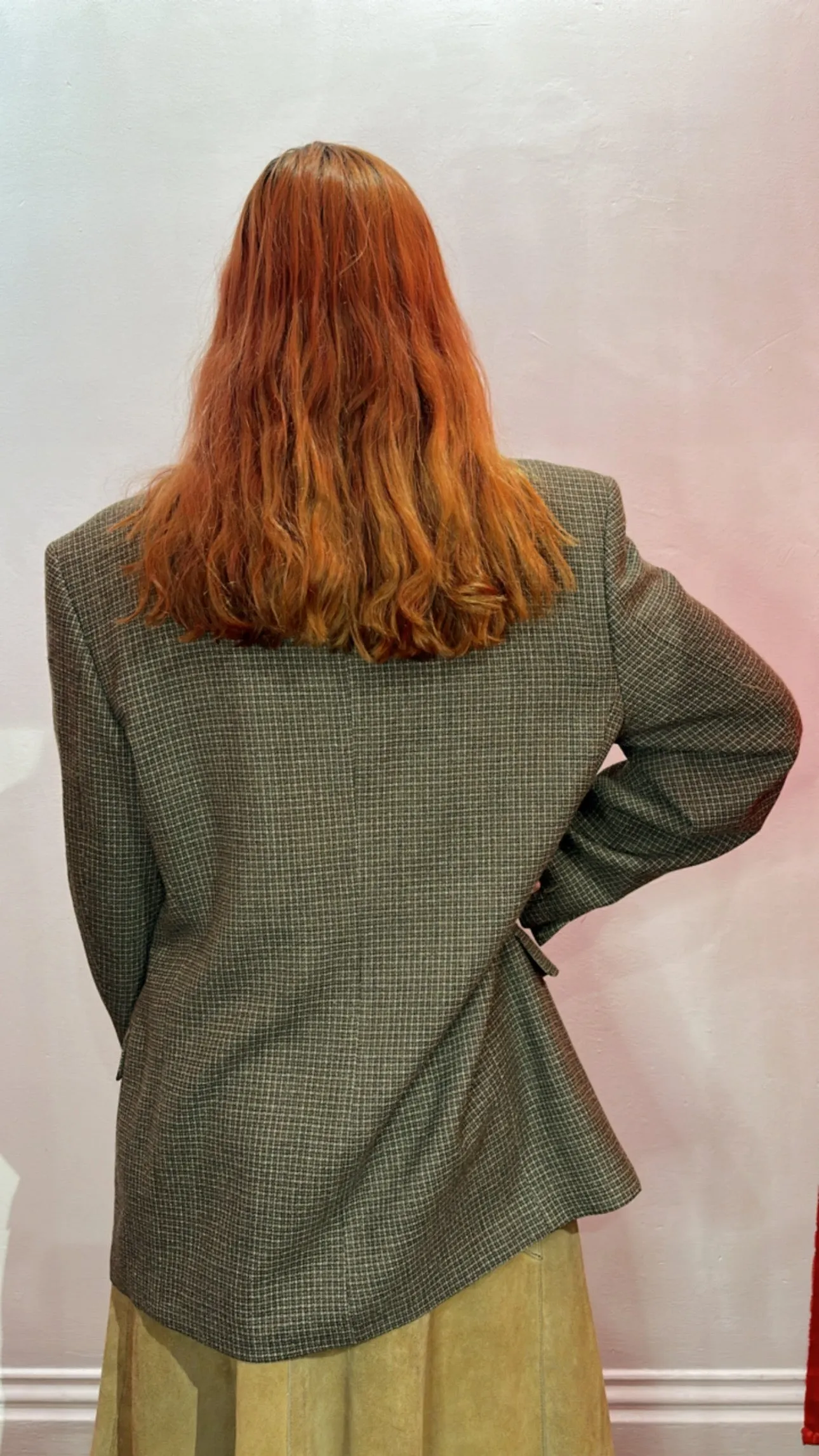 Vintage Brown Oversized Blazer