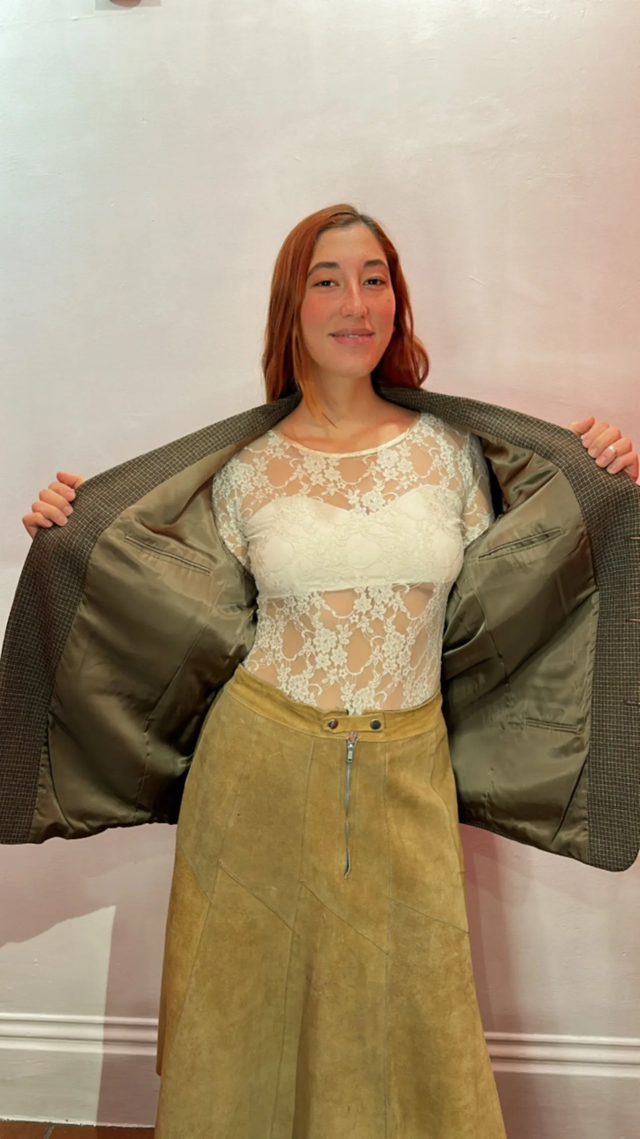 Vintage Brown Oversized Blazer