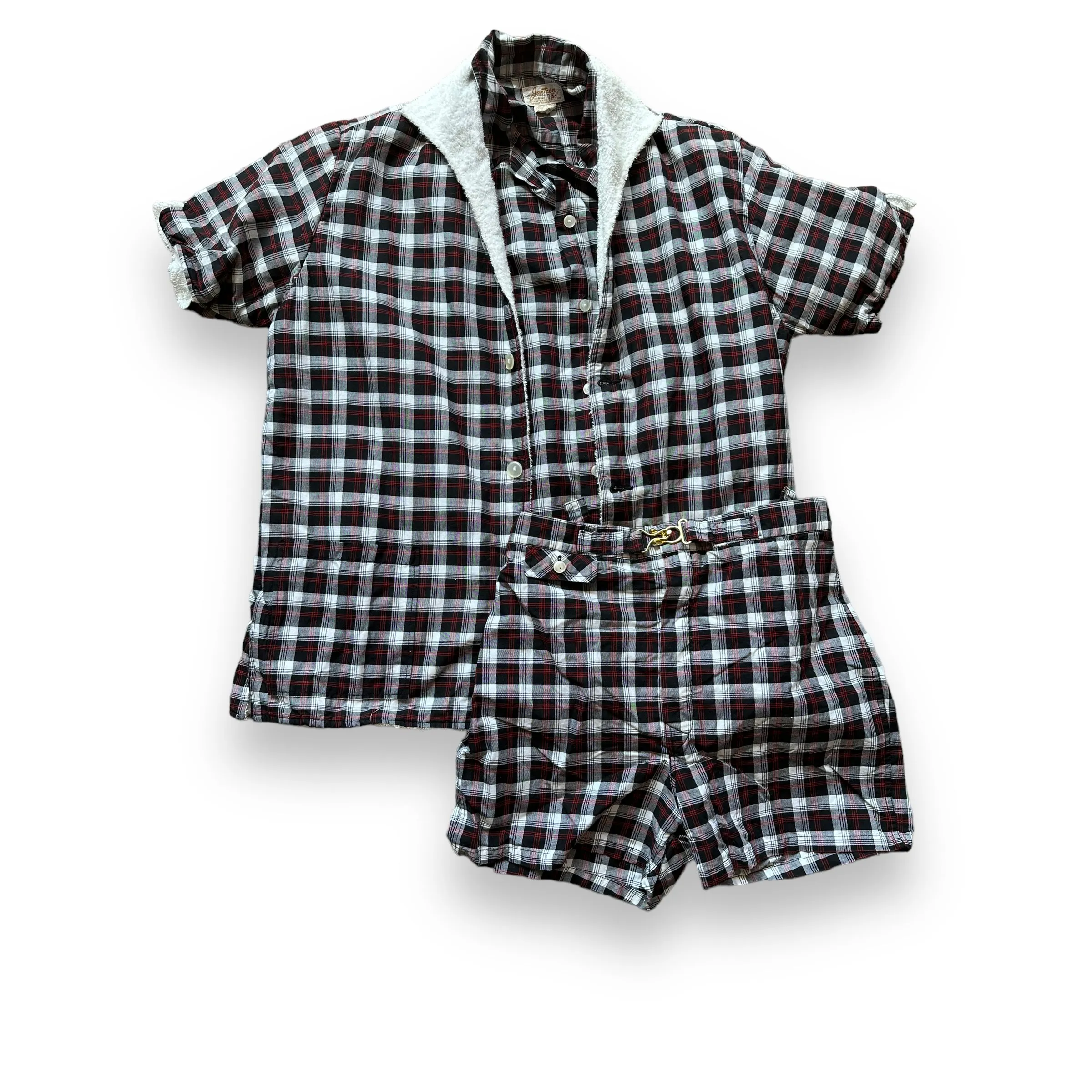 Vintage Jantzen Quick Care Cotton 3 Piece Cabana Set SZ XL | Barn Owl Vintage Seattle | Vintage Beachwear Seattle