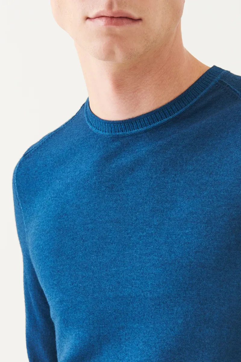 Vintage Wash Ribbed Hem Crewneck