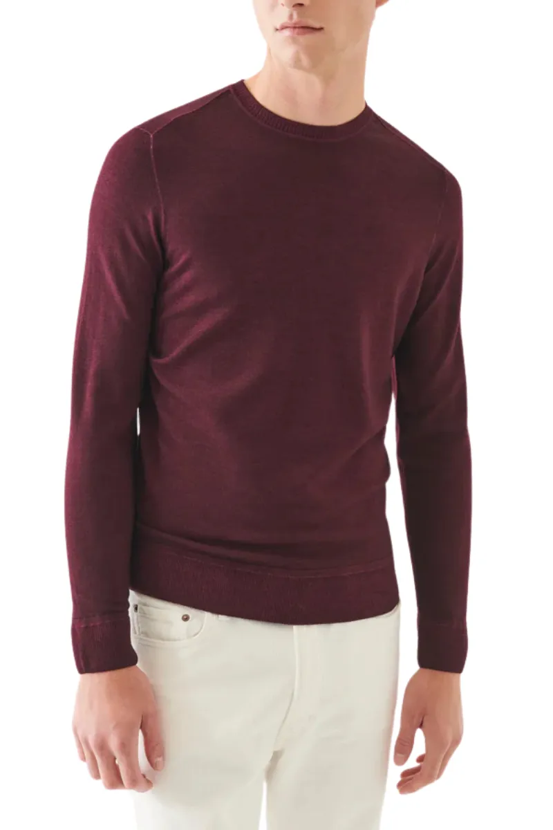Vintage Wash Ribbed Hem Crewneck
