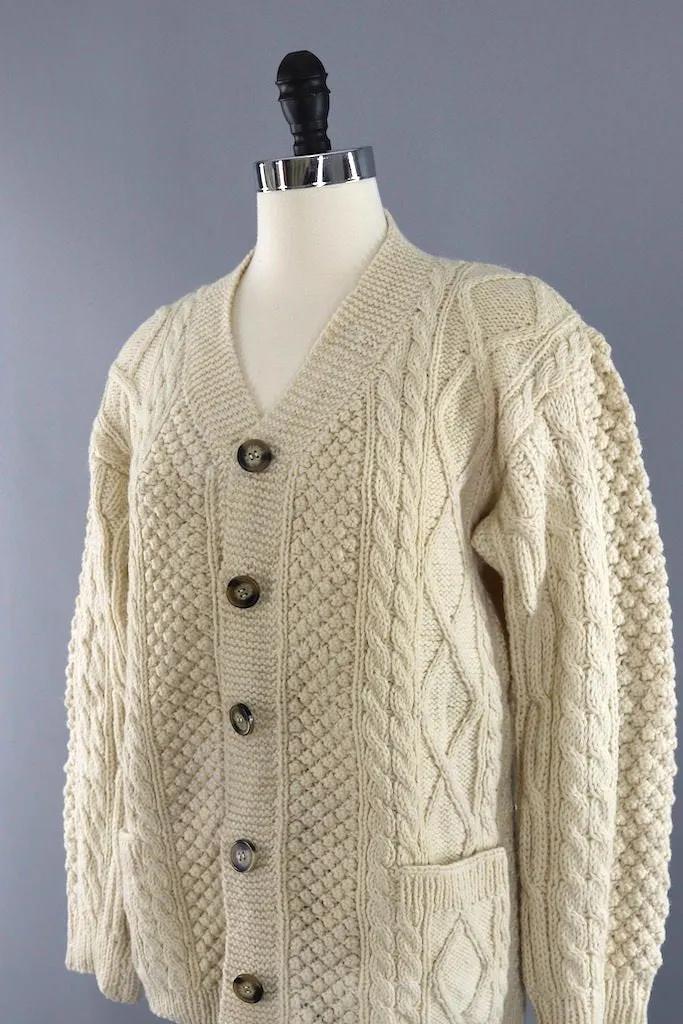 Vintage Wool Fisherman's Cardigan