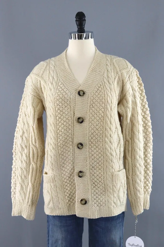 Vintage Wool Fisherman's Cardigan