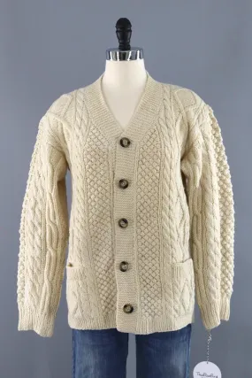 Vintage Wool Fisherman's Cardigan