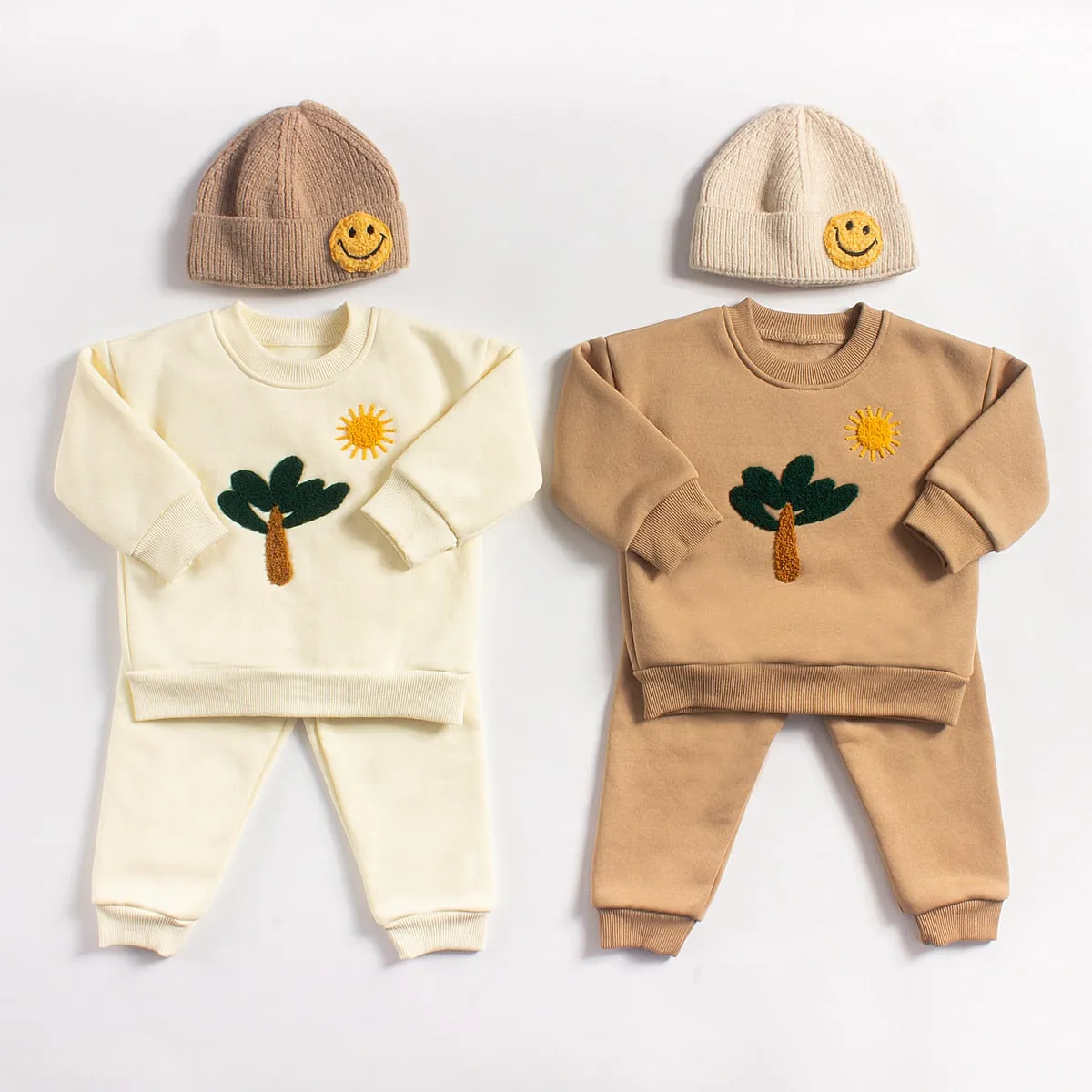 Warm Fleece Sweatshirt & Pants Set