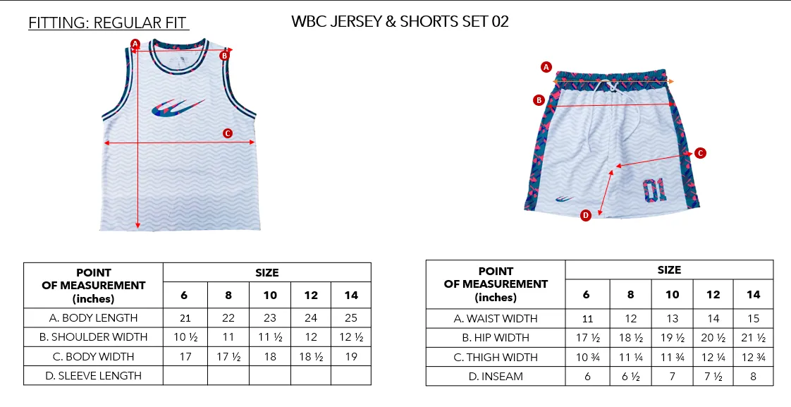WBC JERSEY & SHORTS SET 02