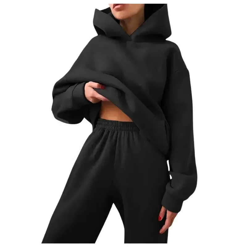 Women Tracksuit Fleece Set | Top Bottom Tracksuits