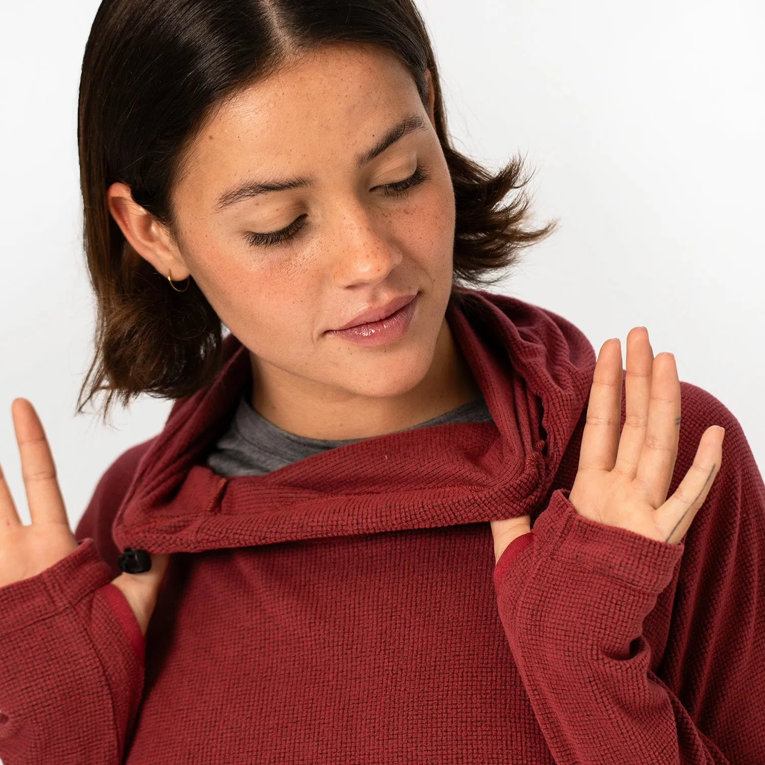 Womens Air-Grid Fleece Cedar