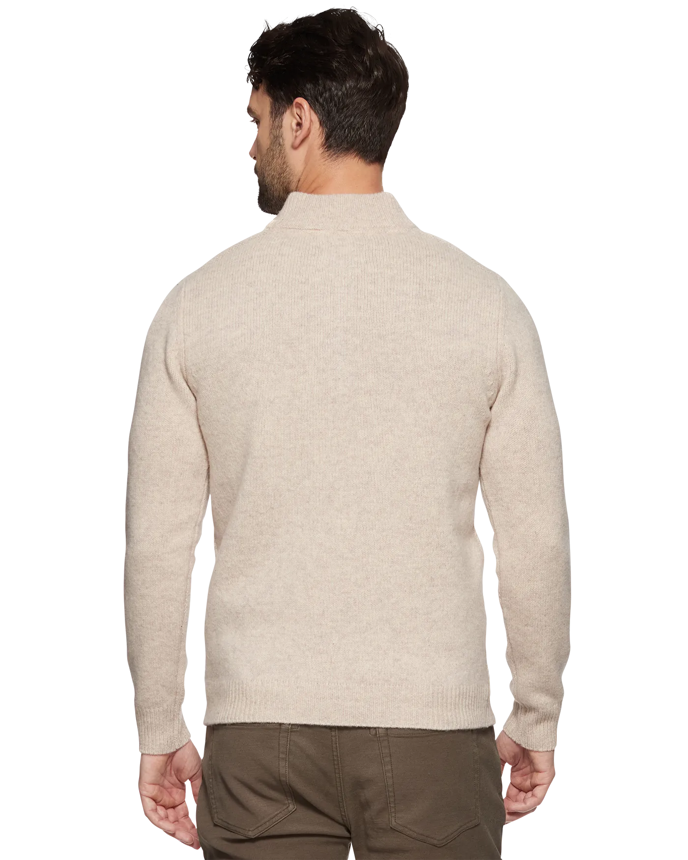 WOODLAND MERINO WOOL 1/4-ZIP SWEATER
